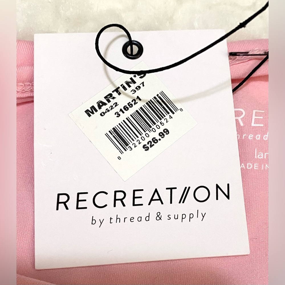 Recreation Womens L Pink Activewear Top Athletic Sporty Utility Athleisure - Picture 11 of 16